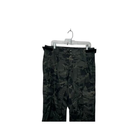 Columbia Mens Medium Camo Camouflage Snow Ski Pants Green Snowboard Winter Army - Picture 2 of 5